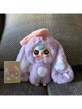 bb3 purple bunny plush pendant